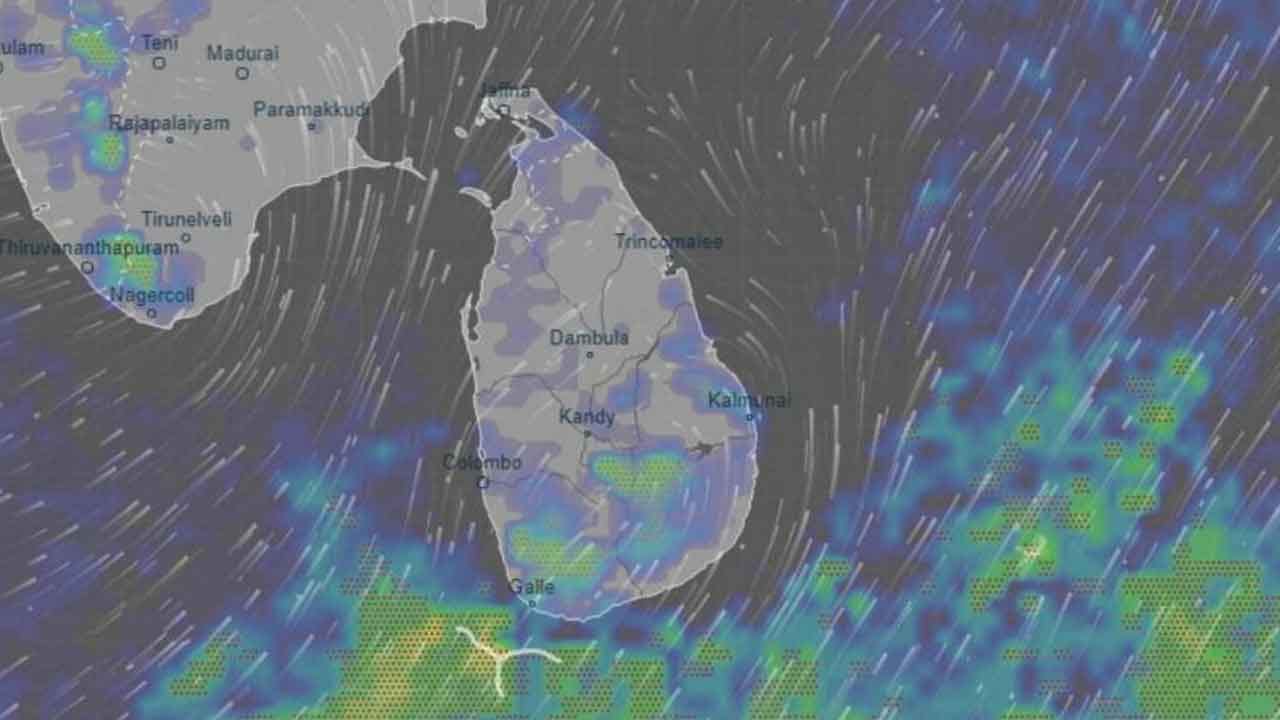 இன்றைய வானிலை தொடர்பான முன்னறிவித்தல்.